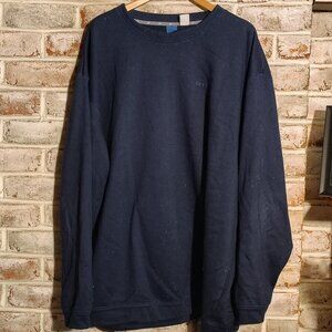 Reebok Fleece Navy Sweatshirt - XXXL Tall